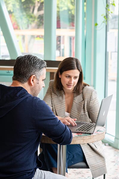 Lady consulting client in batumi