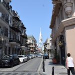 Old batumi street with tourists