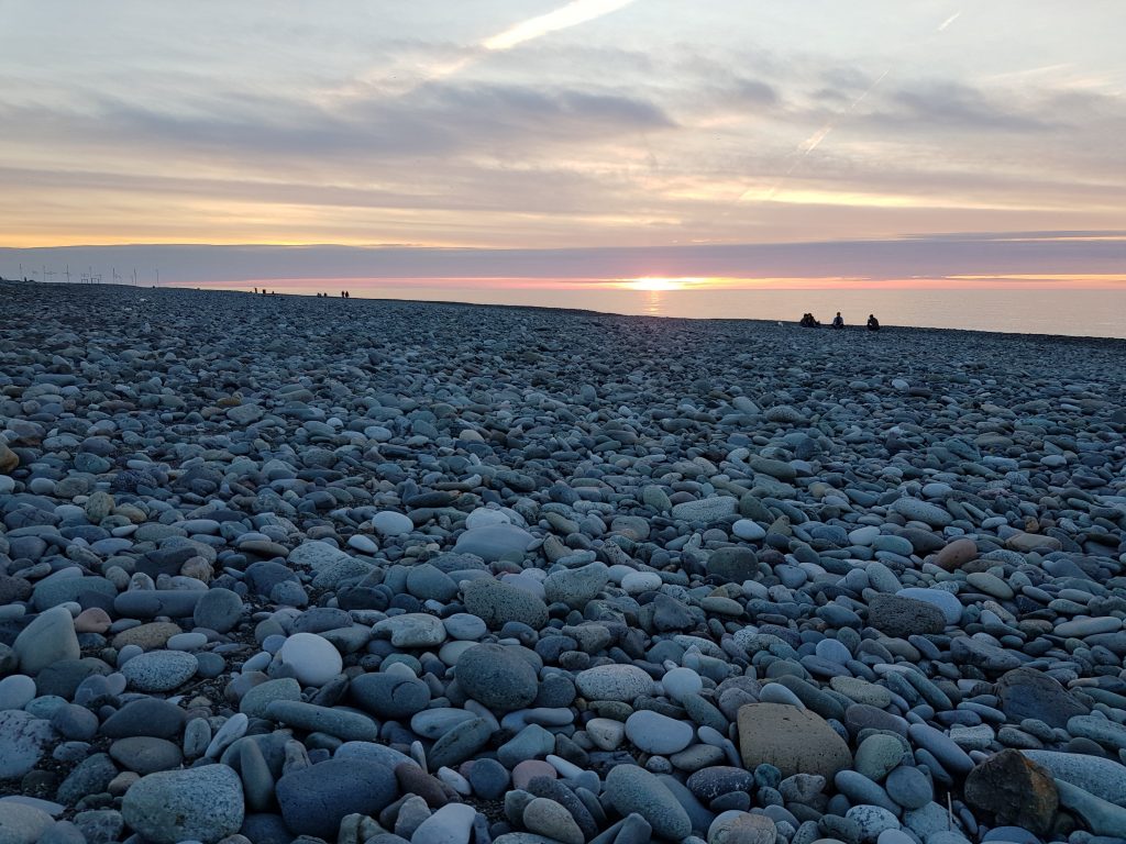 sunset batumi beach