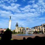 European square old city batumi georgia